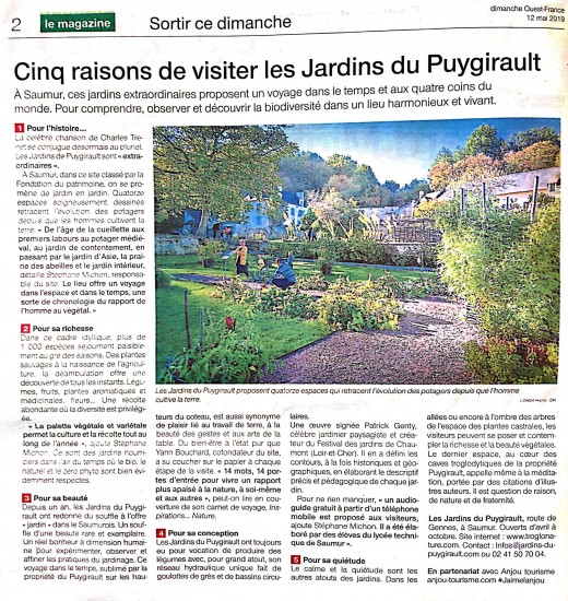 5 raisons de visiter les Jardins du Puygirault