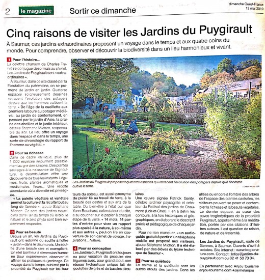 5 reasons to visit the Puygirault Gardens