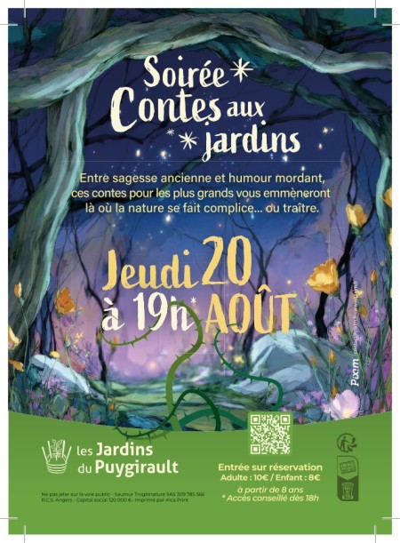 Soirée contes aux jardins