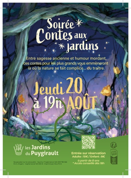 Soir&eacute;e contes aux jardins